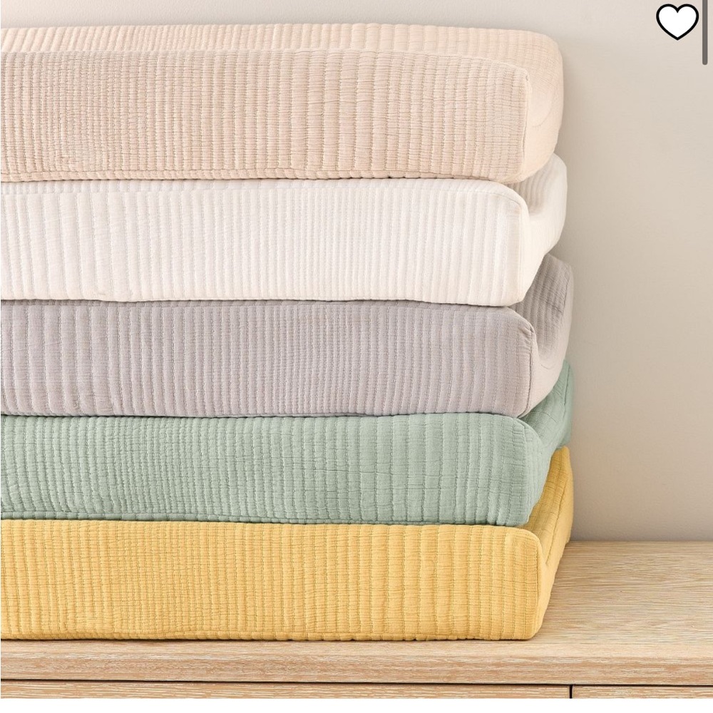 Pottery Barn/West Elm/Mushie Nursery Linens - Crib Sheets & Changing Pad Cover - Picture 6 of 7